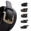 Korean Style Imitation Leather Women Decorative Pin Buckle Belt Fashion All Match Pants Round Buckle Belt
