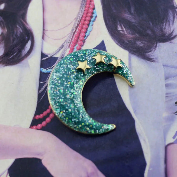 Korean Style Star Alloy Enamel Women'S Brooches