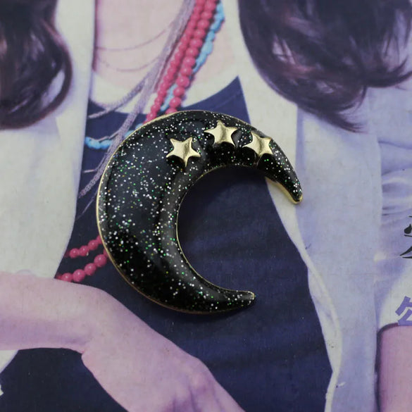 Korean Style Star Alloy Enamel Women'S Brooches