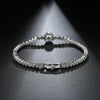 Korean Style Women's Copper Bracelet With Pearl Shell Beads And Zircon Geometric Design Fashion Simple All Match Jewelry