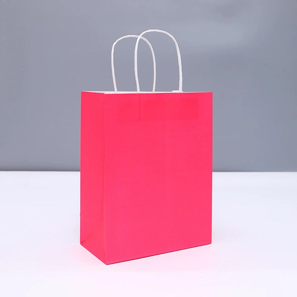 Kraft Paper Milk Tea Takeout Packing Handbag Thickened New Year Clothing Animation Shopping Bag Set White Cow Material Offset Printing Craft