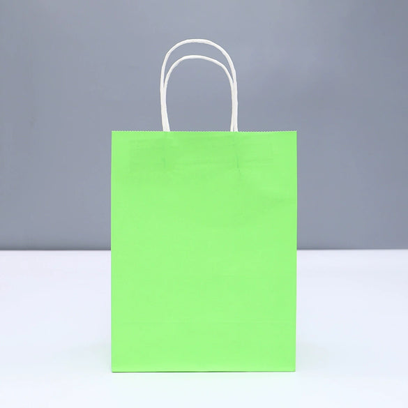 Kraft Paper Milk Tea Takeout Packing Handbag Thickened New Year Clothing Animation Shopping Bag Set White Cow Material Offset Printing Craft