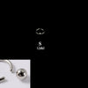 316L Stainless Steel Round Clip Ball Multipurpose Ring Earrings Ear Bone Ring Unisex Simple Style