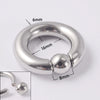 316L Stainless Steel Round Clip Ball Multipurpose Ring Earrings Ear Bone Ring Unisex Simple Style