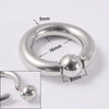 316L Stainless Steel Round Clip Ball Multipurpose Ring Earrings Ear Bone Ring Unisex Simple Style