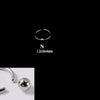 316L Stainless Steel Round Clip Ball Multipurpose Ring Earrings Ear Bone Ring Unisex Simple Style