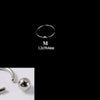 316L Stainless Steel Round Clip Ball Multipurpose Ring Earrings Ear Bone Ring Unisex Simple Style