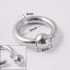 316L Stainless Steel Round Clip Ball Multipurpose Ring Earrings Ear Bone Ring Unisex Simple Style
