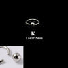 316L Stainless Steel Round Clip Ball Multipurpose Ring Earrings Ear Bone Ring Unisex Simple Style