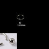 316L Stainless Steel Round Clip Ball Multipurpose Ring Earrings Ear Bone Ring Unisex Simple Style