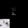 316L Stainless Steel Round Clip Ball Multipurpose Ring Earrings Ear Bone Ring Unisex Simple Style