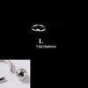316L Stainless Steel Round Clip Ball Multipurpose Ring Earrings Ear Bone Ring Unisex Simple Style