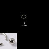 316L Stainless Steel Round Clip Ball Multipurpose Ring Earrings Ear Bone Ring Unisex Simple Style