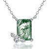 Lab-Grown Gemstone Sterling Silver White Gold Plated Elegant Simple Style Bee Pendant Necklace