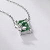 Lab-Grown Gemstone Sterling Silver White Gold Plated Elegant Simple Style Bee Pendant Necklace