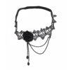 Lace Flower Thigh Chain Gothic Dark Style Fabric Material