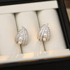 Lace Pearl Geometric Copper Earrings With Electroplating For Women