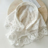 Lace Triangle Floral Fabric Hair Hoop For Girls In Seiko Style