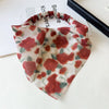 Lace Triangle Floral Fabric Hair Hoop For Girls In Seiko Style