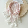 Lace Triangle Floral Fabric Hair Hoop For Girls In Seiko Style