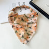 Lace Triangle Floral Fabric Hair Hoop For Girls In Seiko Style
