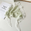Lace Triangle Floral Fabric Hair Hoop For Girls In Seiko Style
