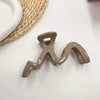 Ladies Acrylic Geometric Wave Hairpin With Baking Varnish Simple Cold Style