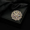 Ladies Alloy Antilight Collar Pins Geometric Style Electroplated Brooch Wholesale