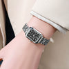 Ladies Alloy Band Square Quartz Watch Luxury Simple Leisure Style With Stainless Steel Clasp