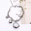 Ladies Alloy Bracelet Watch Round Dial Leisure Style