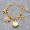 Ladies Alloy Bracelet Watch Round Dial Leisure Style