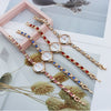 Ladies Alloy Bracelet Watch With Round Dial Casual Style