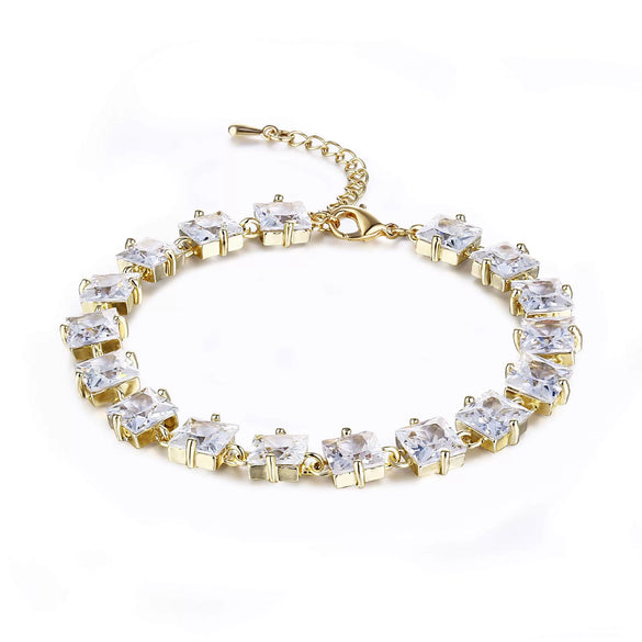 Ladies Alloy Bracelet With Glass Treatment And Fashion Style