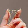 Ladies Alloy Cartoon Cute Glasses Style Electroplated Brooch Collar Pin Suit Antiexposure Buckle Pin Accessories