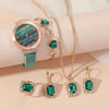 Ladies Alloy Case Rubber Strap Round Dial Leisure Watch