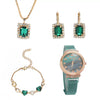 Ladies Alloy Case Rubber Strap Round Dial Leisure Watch