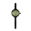 Ladies Alloy Casual Round Dial Wrist Watch With Stainless Steel Buckle And Mineral Reinforced Glass Mirror