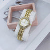 Ladies Alloy Casual Round Quartz Watch With Bracelet Style