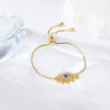 Ladies Alloy Demon Eye Pull Bracelet With Geometric Pattern And Electroplating Treatment