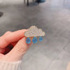 Ladies Alloy Flower Pattern Electroplated Antiexposure Brooch