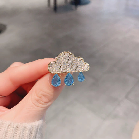 Ladies Alloy Flower Pattern Electroplated Antiexposure Brooch