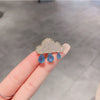 Ladies Alloy Flower Pattern Electroplated Antiexposure Brooch