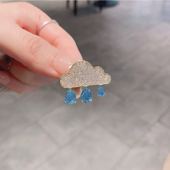 Ladies Alloy Flower Pattern Electroplated Antiexposure Brooch
