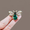 Ladies Alloy Flower Pattern Natural Style Electroplating Bee Brooch