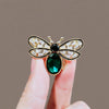 Ladies Alloy Flower Pattern Natural Style Electroplating Bee Brooch