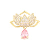 Ladies Alloy Flower Style Electroplated Brooch