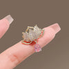 Ladies Alloy Flower Style Electroplated Brooch