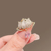 Ladies Alloy Flower Style Electroplated Brooch