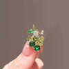 Ladies Alloy Fruit Pattern Electroplating Antiexposure Brooch For Fixing Clothes