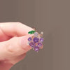 Ladies Alloy Fruit Pattern Electroplating Antiexposure Brooch For Fixing Clothes